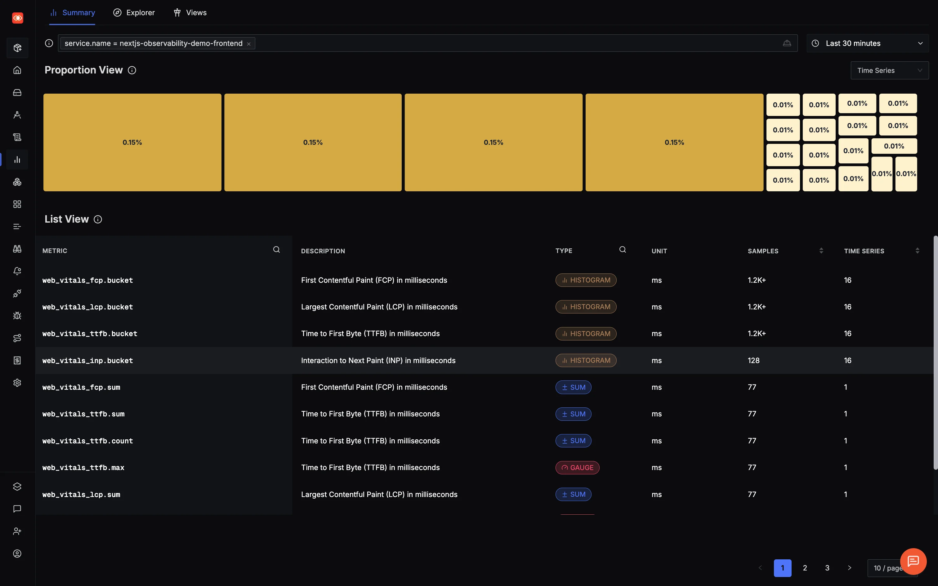 Track Web Vitals in Next.js with OpenTelemetry | SigNoz