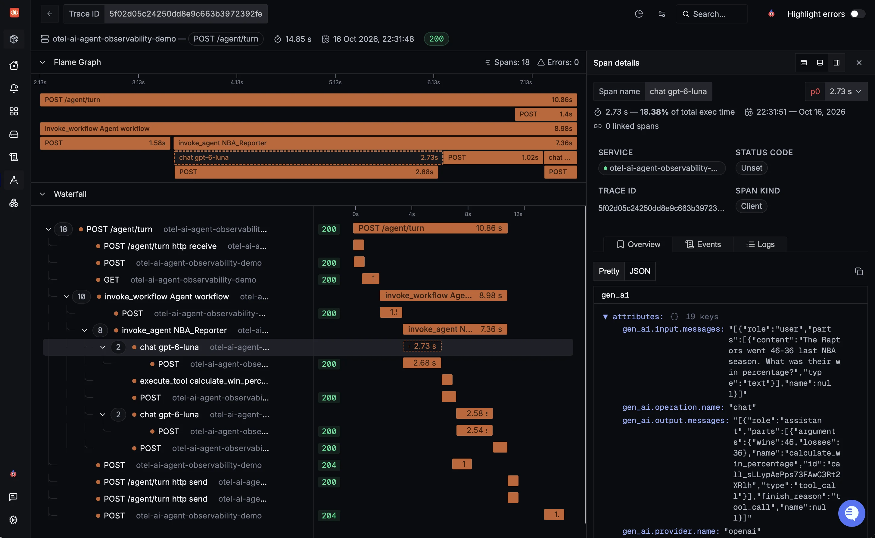 AI Agent Observability with OpenTelemetry