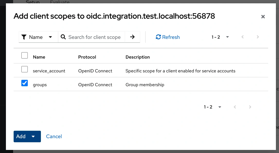 KeyCloak Add Groups Mapper to Client Scopes