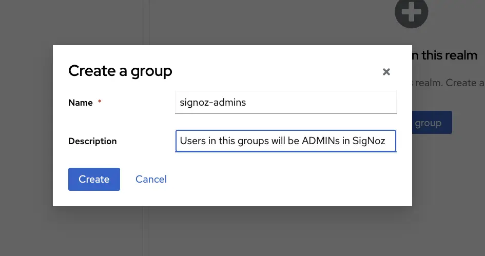 KeyCloak Create Group