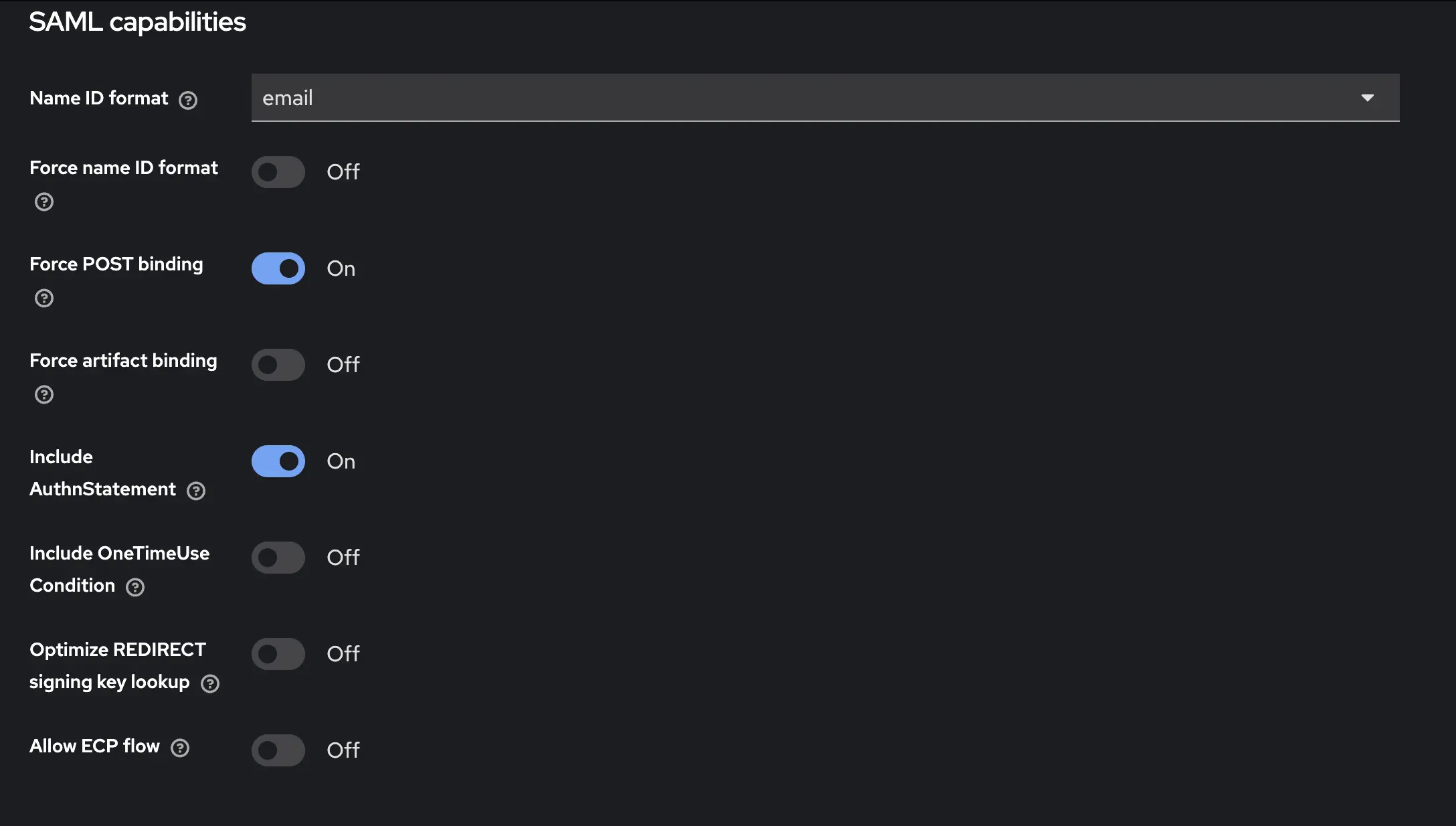 Name ID format to Email